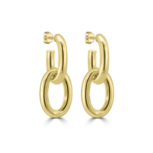 Dual Wear Paperclip Hoop Earrings- Paperclip Jewellery