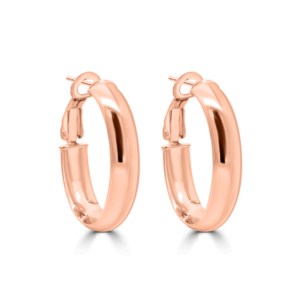 Oval Hoop Earrings RG- Gold Jewellery