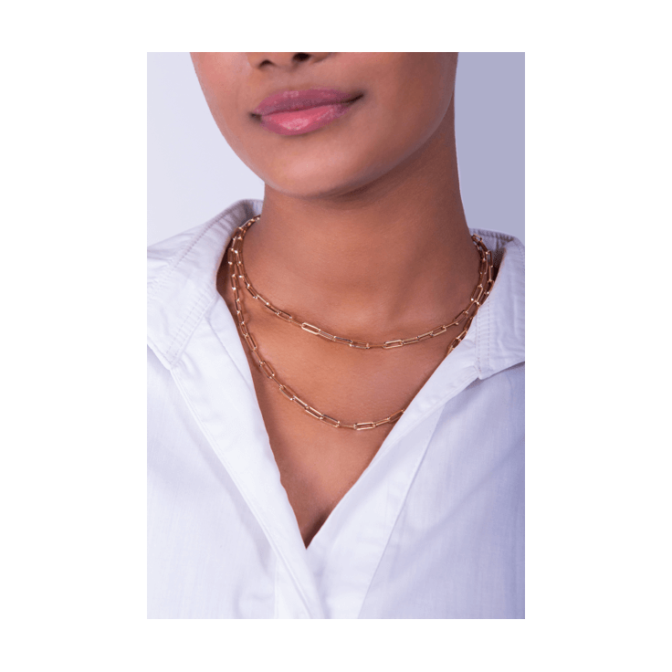 Paperclip Chain Laura on woman