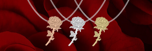 A Forever Flower – The Jack Friedman Rose Pendant. Bold Love lasts a Lifetime