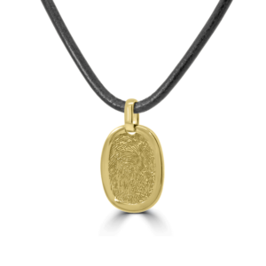 mens fingerprint pendant-gold jewellery