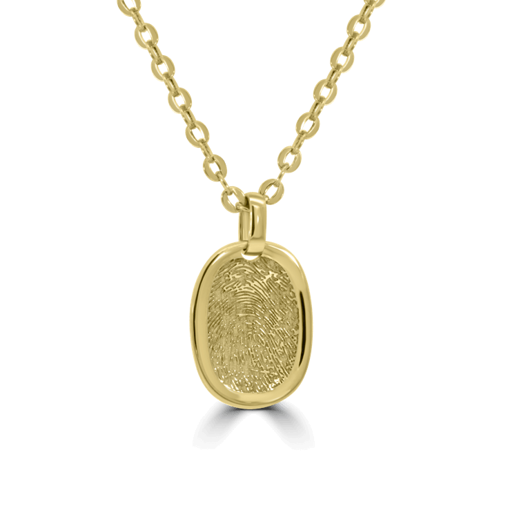 mens fingerprint pendant-gold jewellery