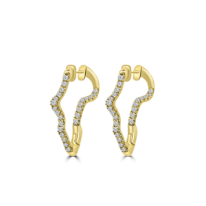Diamond Map Earrings - African Jewellery