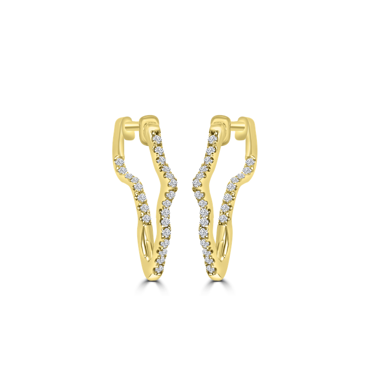 Diamond Map Earrings - African Jewellery