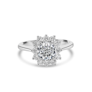 Diamond Estrella Engagement Ring_Halo Diamond Engagement Ring